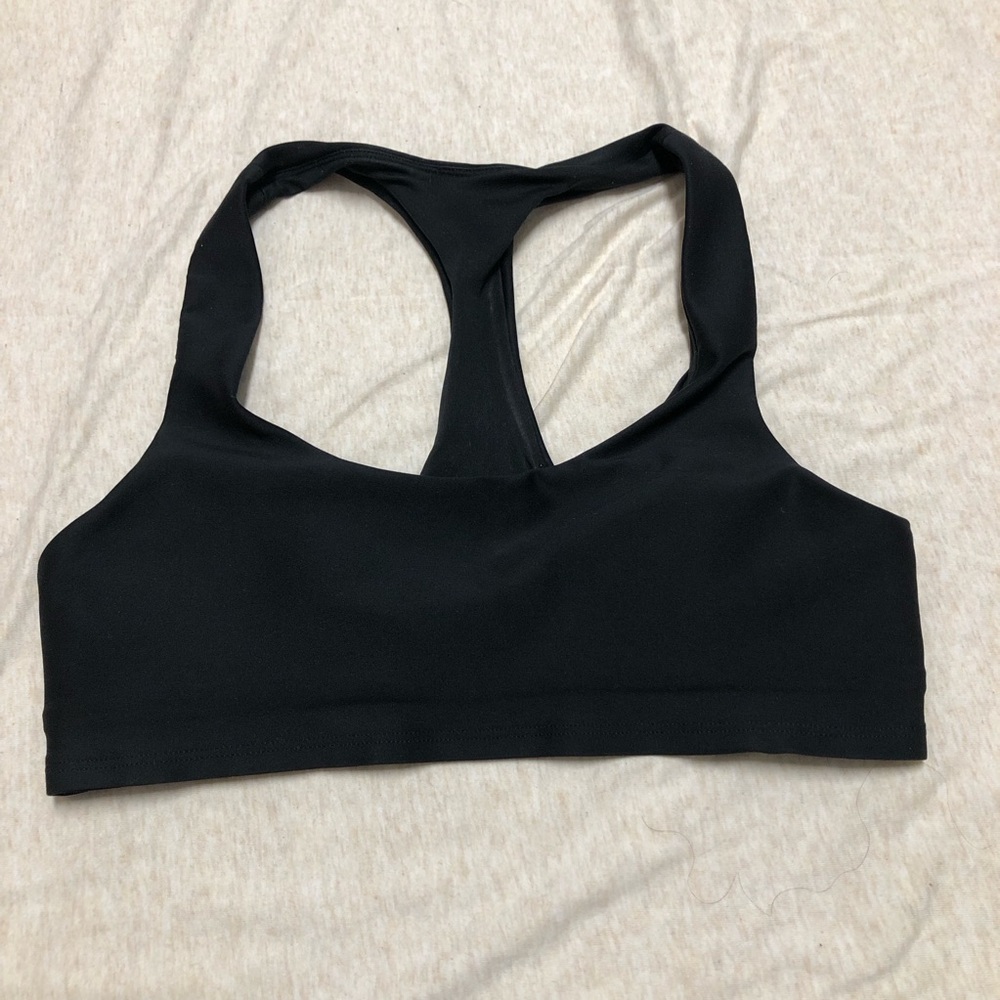 alo Yoga Black Racerback Sports Bra Size Small Athletic Athliesure Activewear